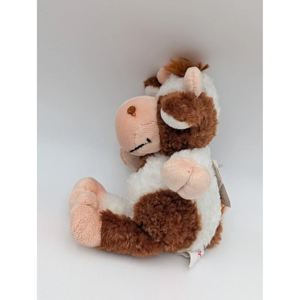 Rudolf Schaffer Cow Plush Brown White Spotted Stuffed Animal Farm